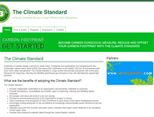 Tablet Screenshot of climatestandard.org